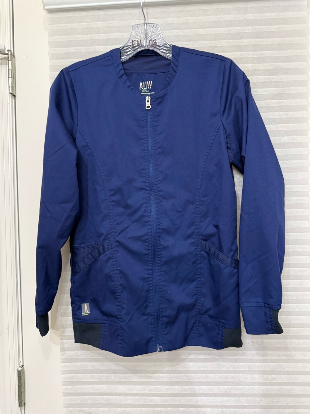 AUW Navy Women's Lightweight Zip Jacket